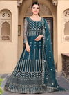 Sea Green Colour viana vol 6 Designer Fancy Heavy Wedding Wear Butterfly Net With Embroidery Work Gown With Dupatta Collection Viana28